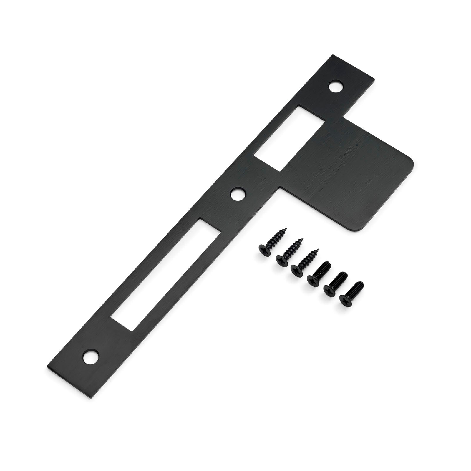 Aged Brass Extended Strike Plate