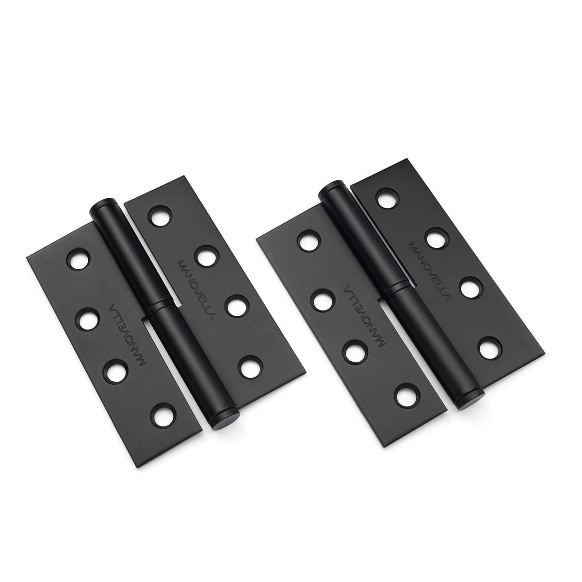 Matt Black Lift Off Left Hand Hinge (Pair) 100mm x 75mm