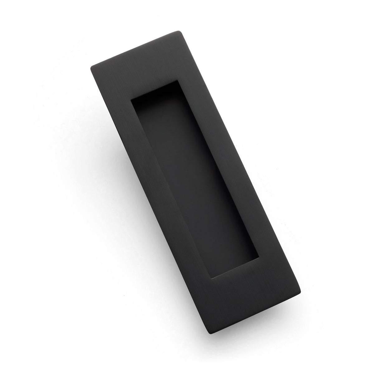 Matt Black Sliding Door Flush Pull 120mm x 40mm