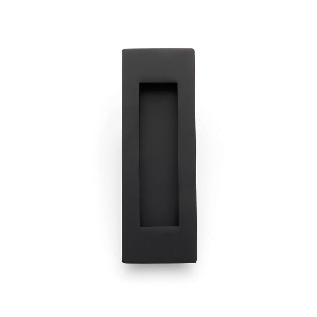 Matt Black Sliding Door Flush Pull 120mm x 40mm