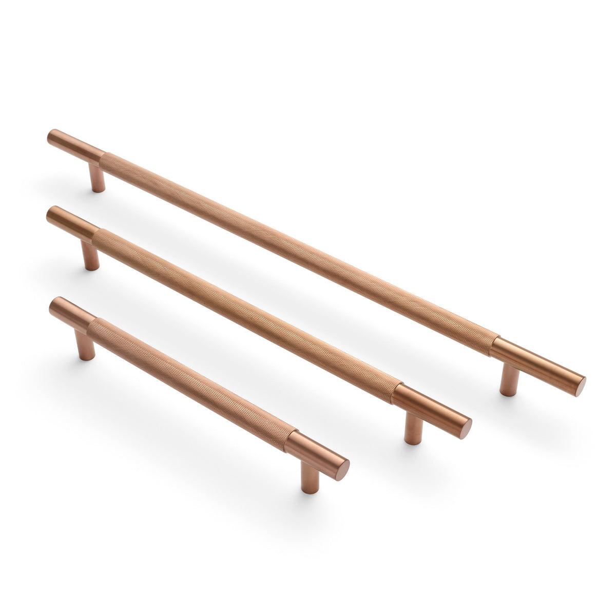 Charmian - Brushed Copper Knurled Appliance/Door Pull