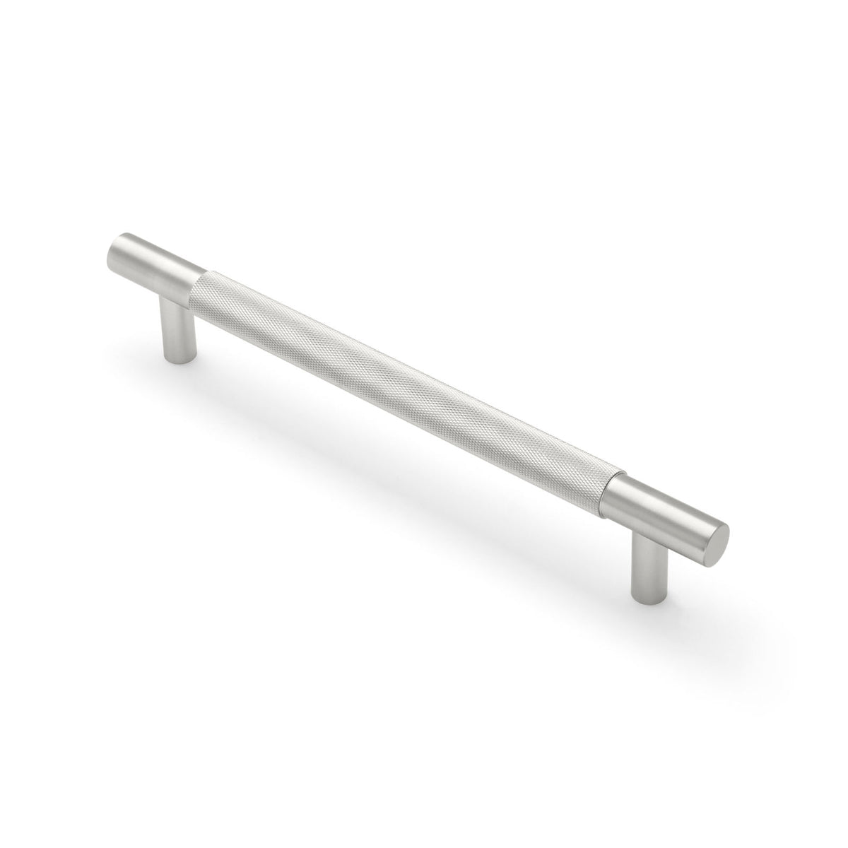 Brushed Nickel Knurled Appliance/Door Pull - Charmian