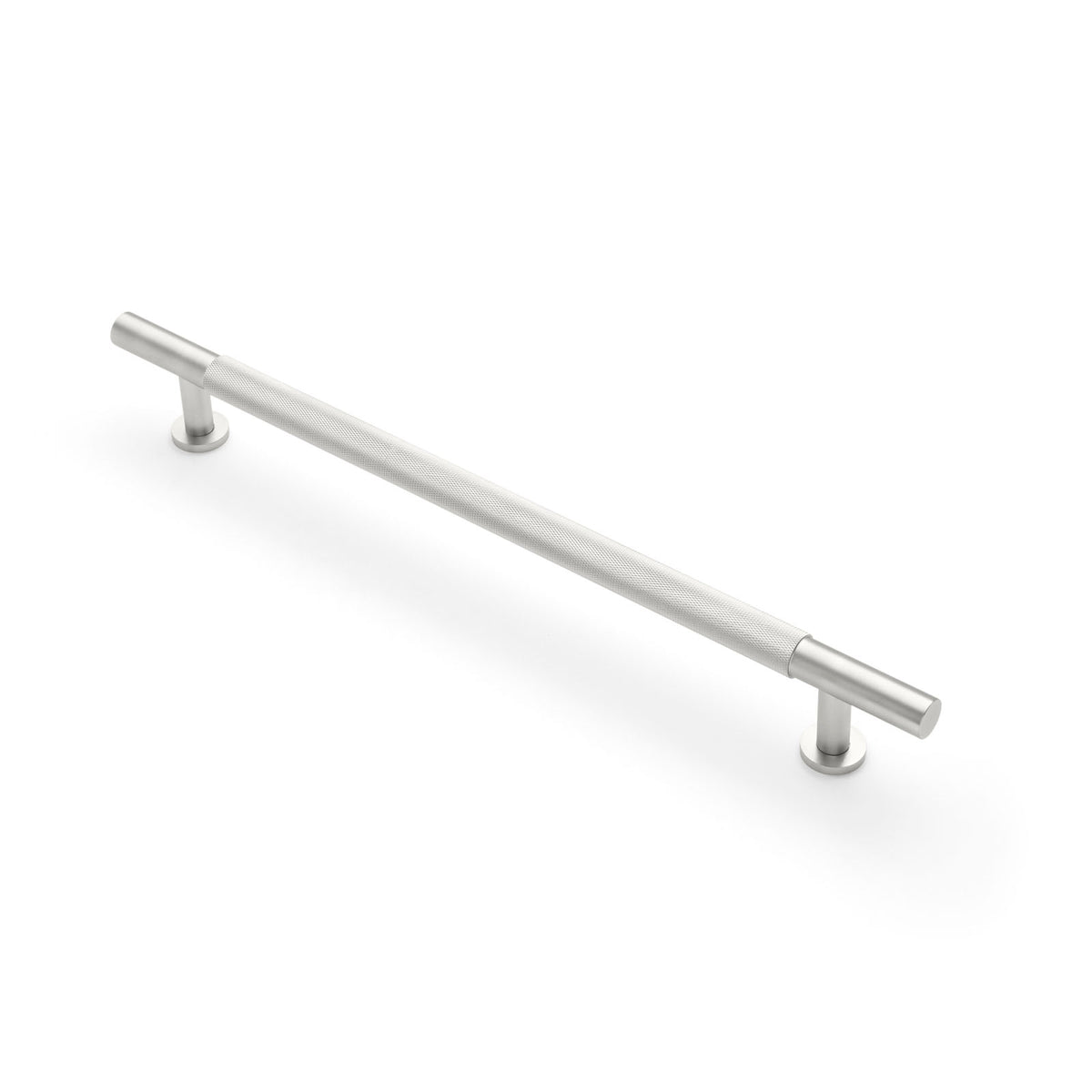 Brushed Nickel Knurled Appliance/Door Pull - Charmian