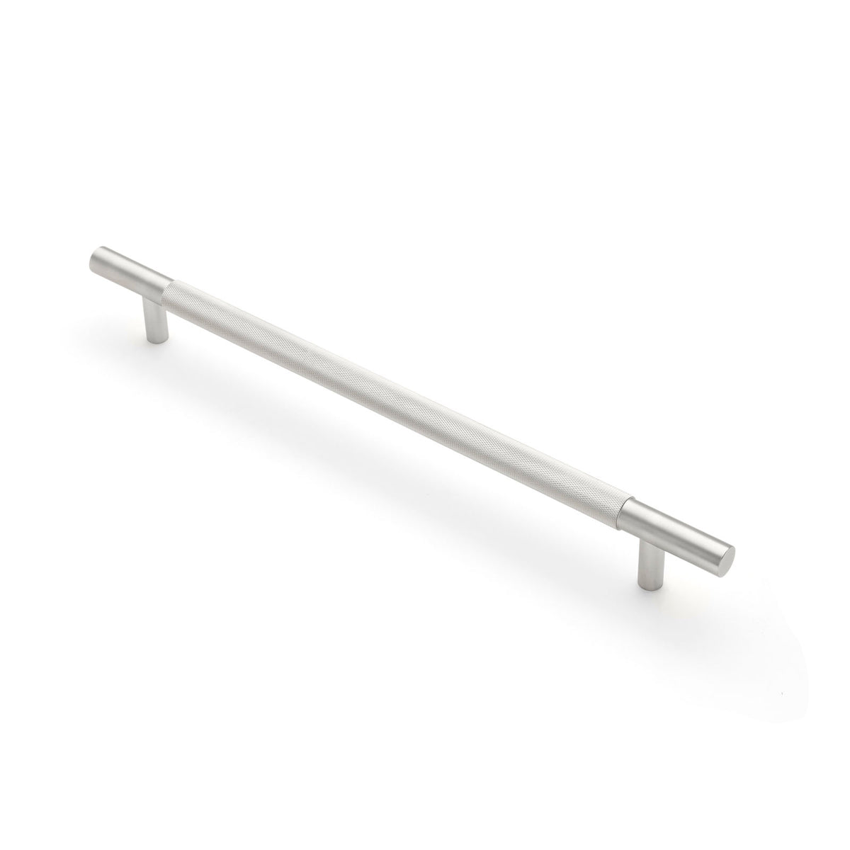 Brushed Nickel Knurled Appliance/Door Pull - Charmian
