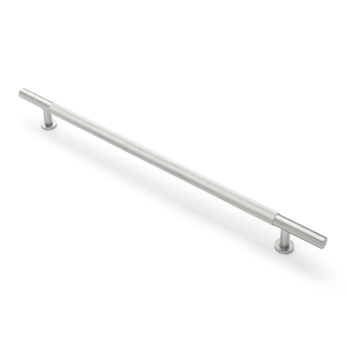 Brushed Nickel Knurled Appliance/Door Pull - Charmian
