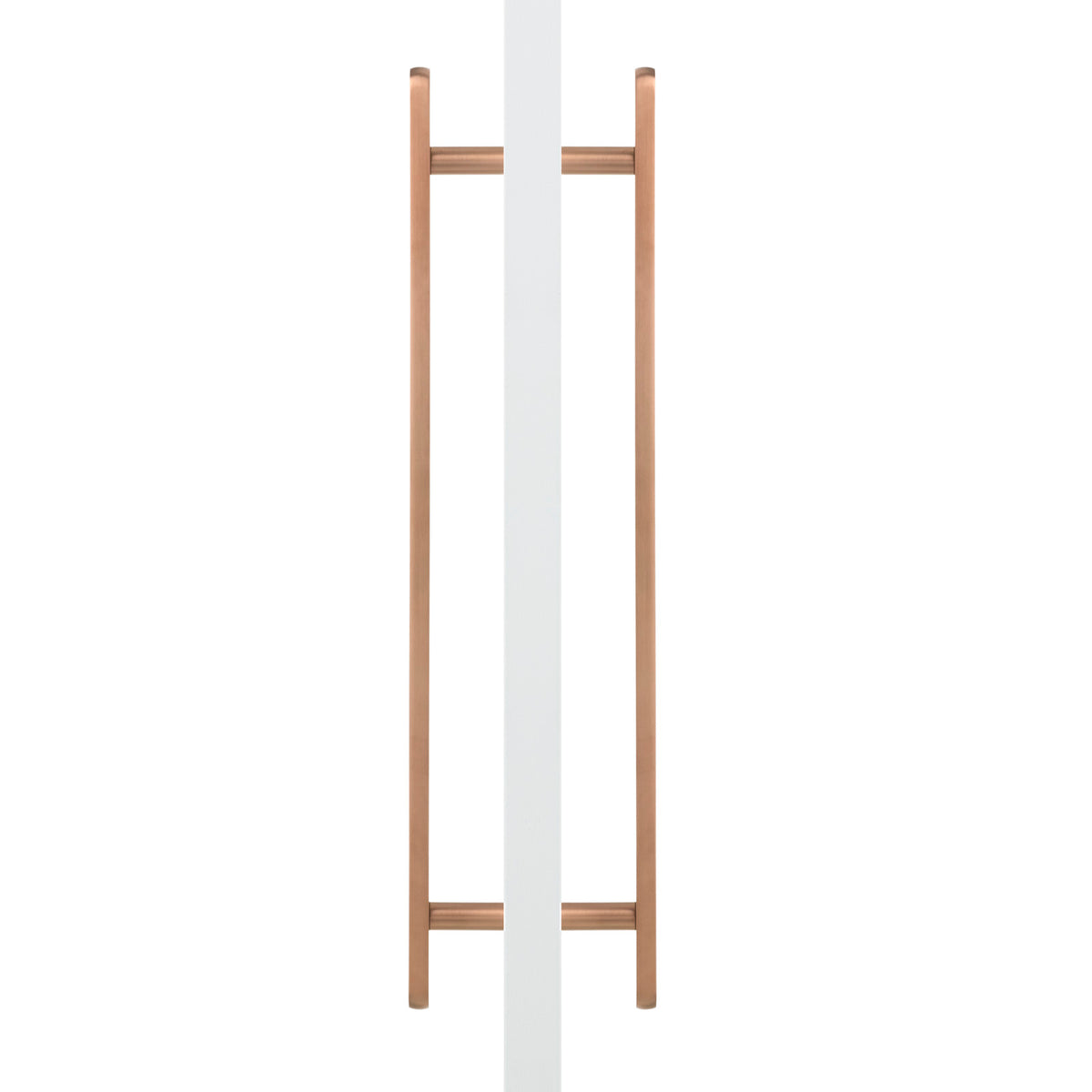 Imogen - Brushed Copper PVD Oval Profile Back to Back Door Pull