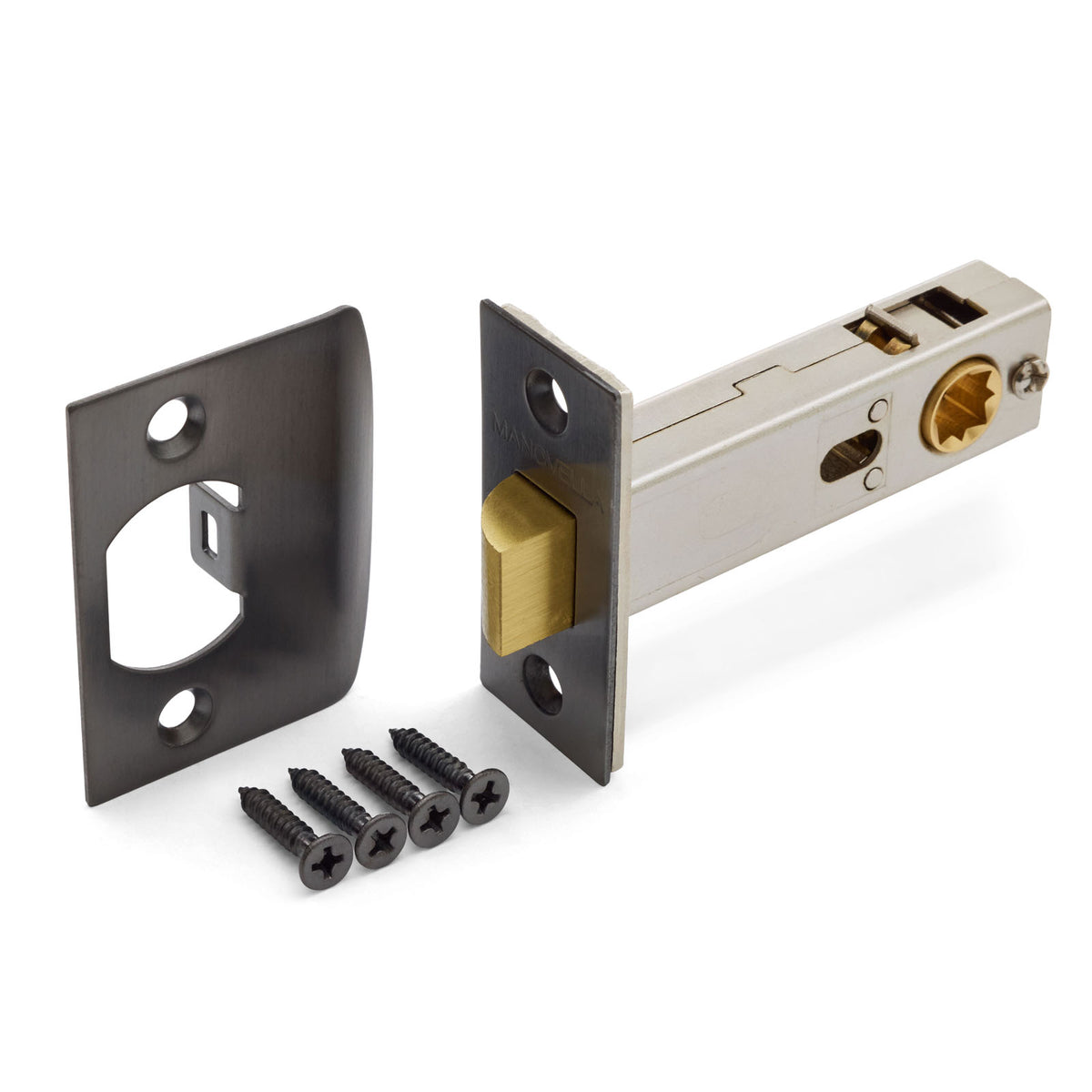 Passage Latch 60mm Backset With D-Strike (Various Finishes)
