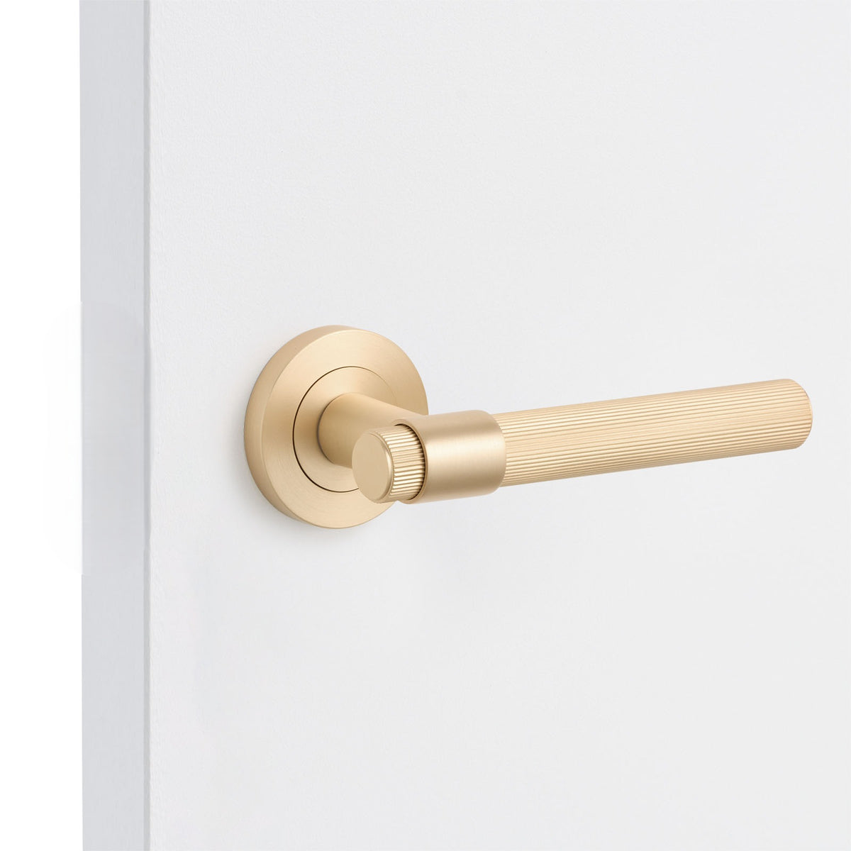 Satin Brass Dummy Door Handle