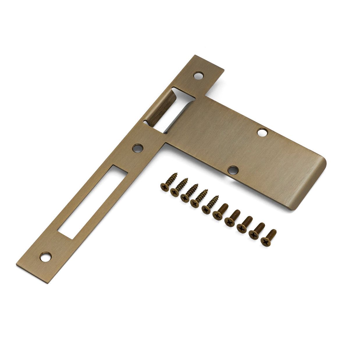 Extended 120mm Strike Plate to suit 85mm Roller Mortice Lock (Various Finishes)