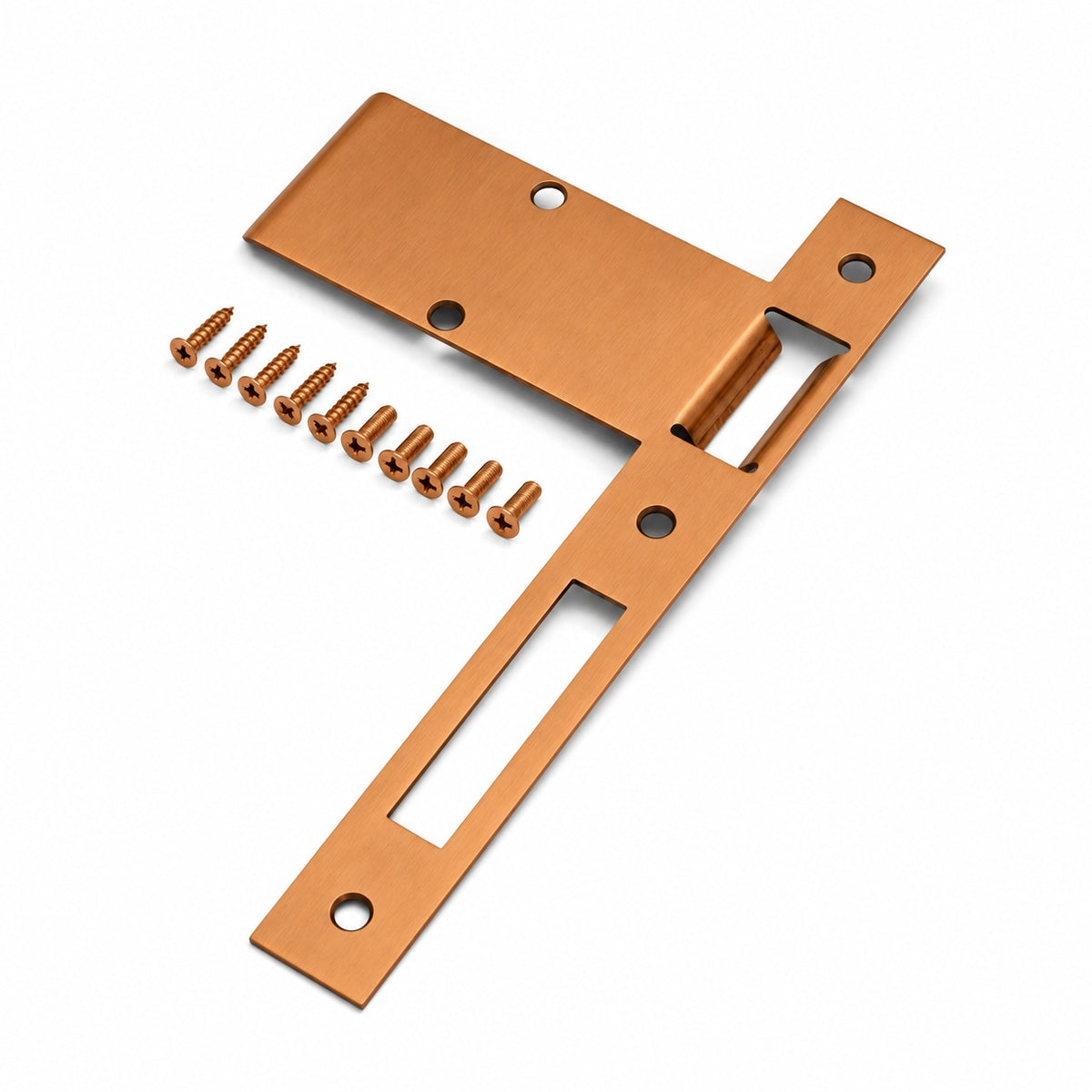 Extended 120mm Strike Plate to suit 85mm Roller Mortice Lock (Various Finishes)