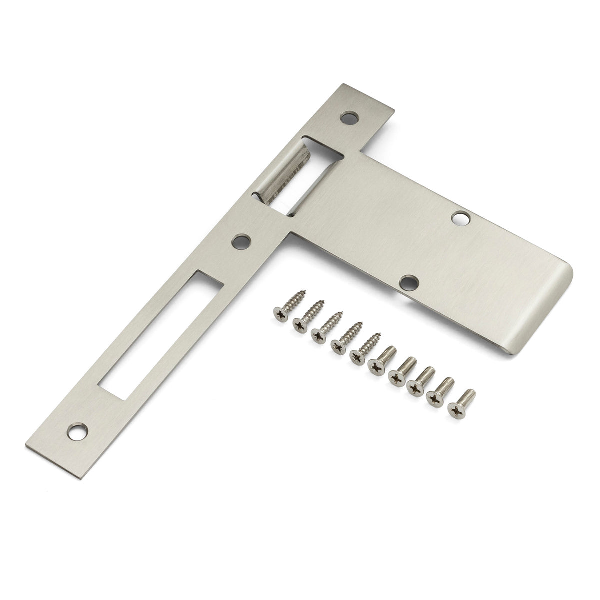 Extended 120mm Strike Plate to suit 85mm Roller Mortice Lock (Various Finishes)