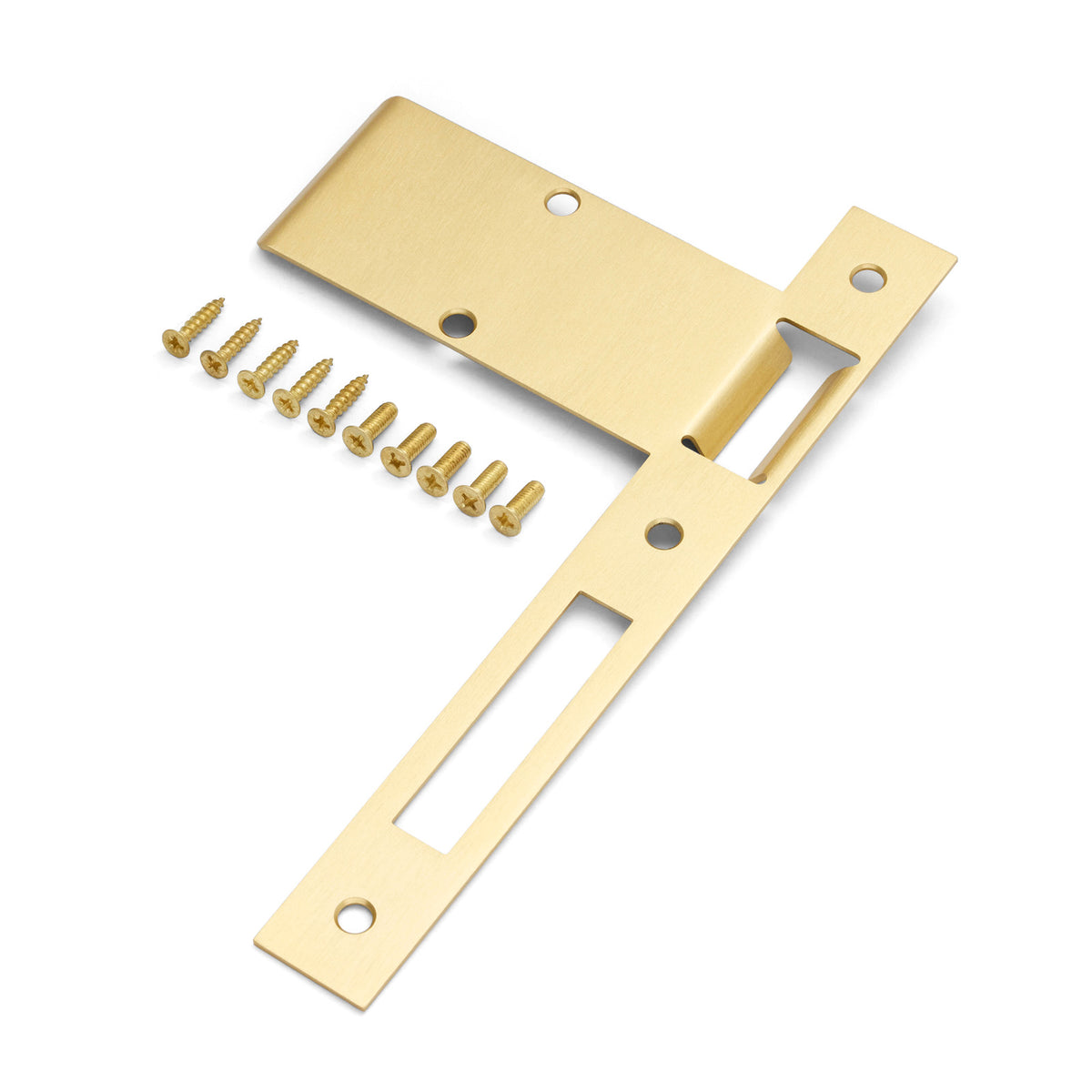 Extended 120mm Strike Plate to suit 85mm Roller Mortice Lock (Various Finishes)