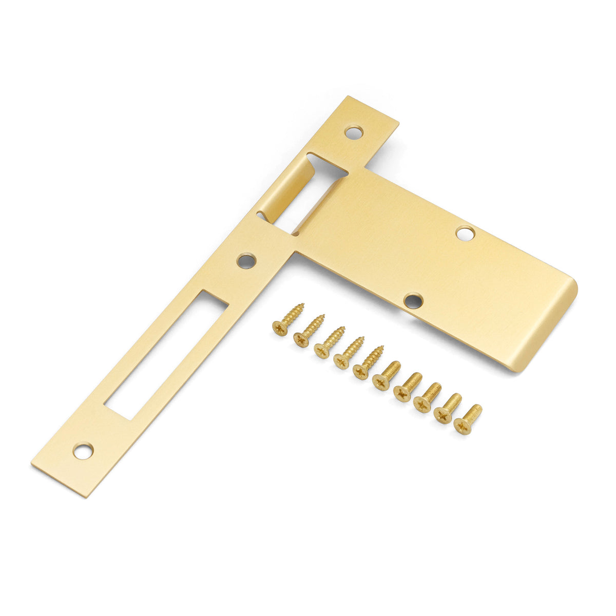 Extended 120mm Strike Plate to suit 85mm Roller Mortice Lock (Various Finishes)