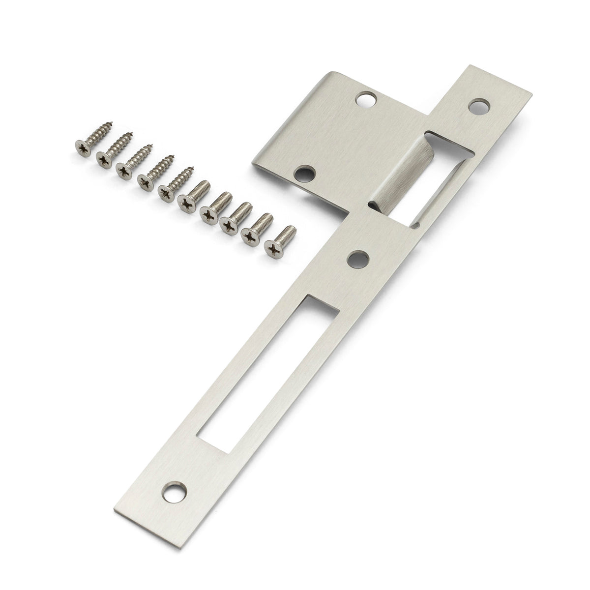 Extended 65mm Strike Plate to suit 85mm Roller Mortice Lock (Various Finishes)