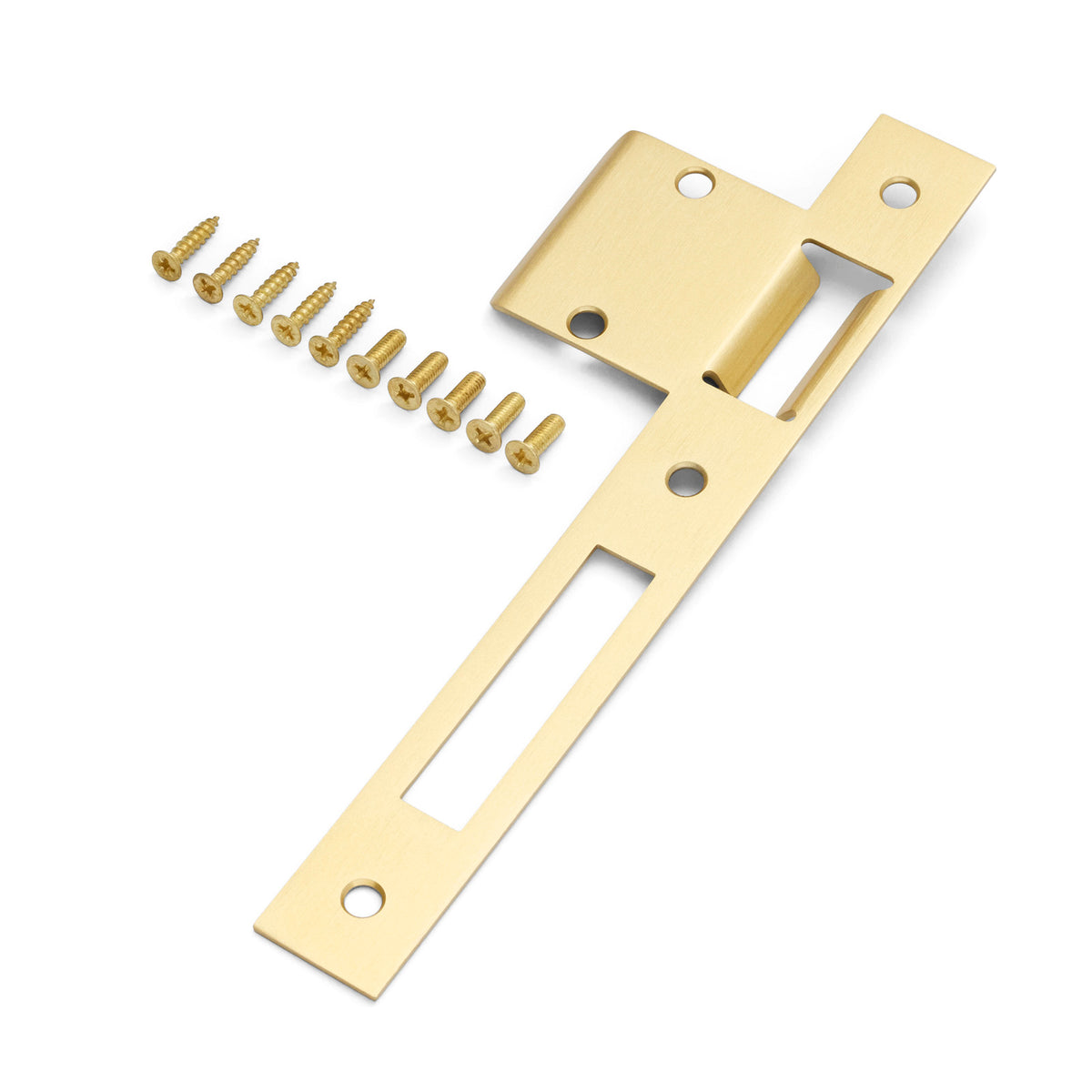 Extended 65mm Strike Plate to suit 85mm Roller Mortice Lock (Various Finishes)