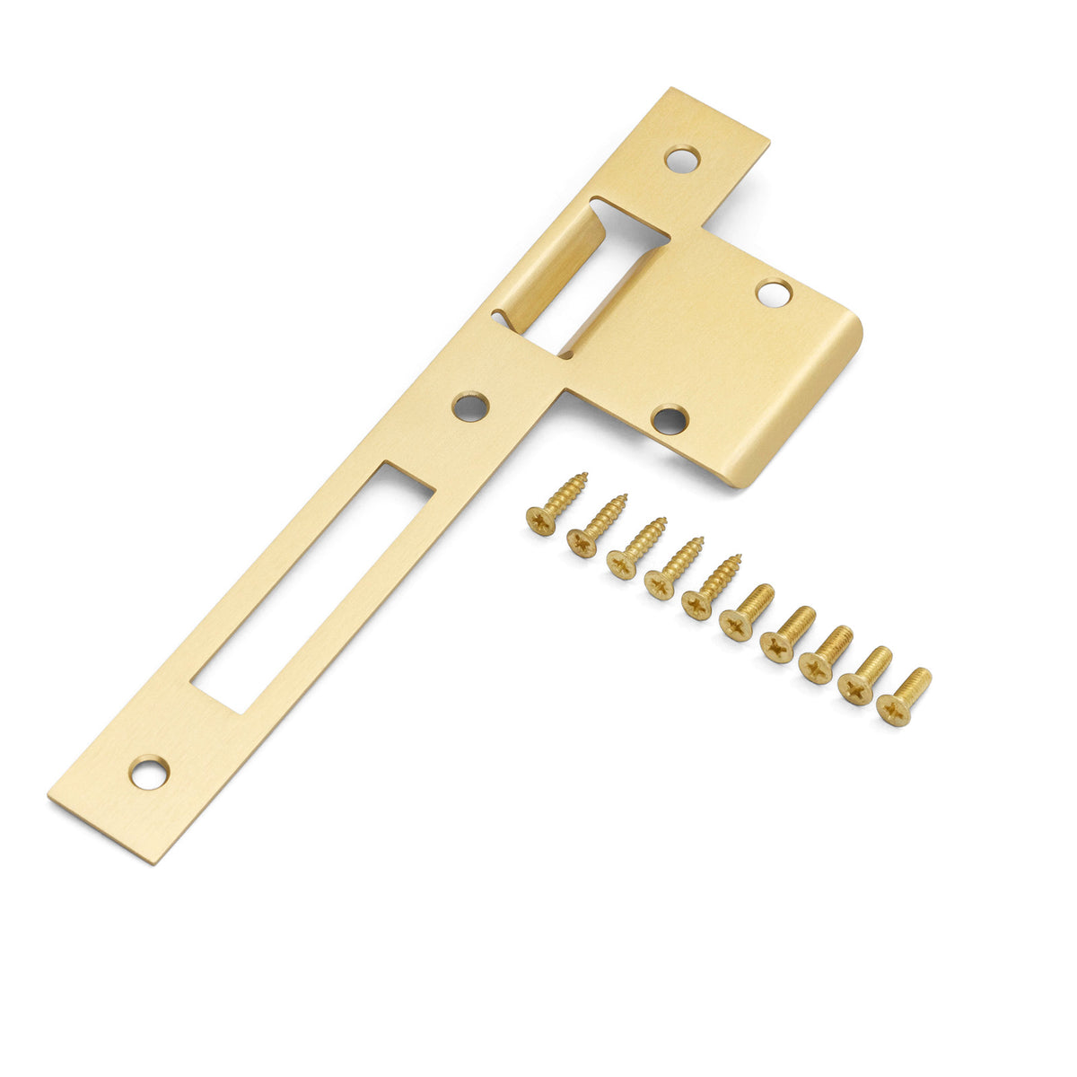 Extended 65mm Strike Plate to suit 85mm Roller Mortice Lock (Various Finishes)