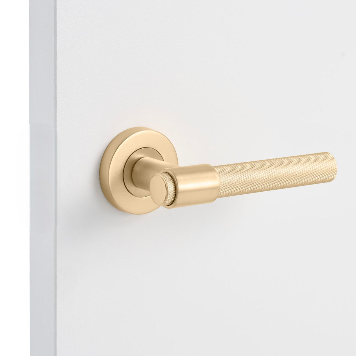 Satin Brass Dummy Door Handle