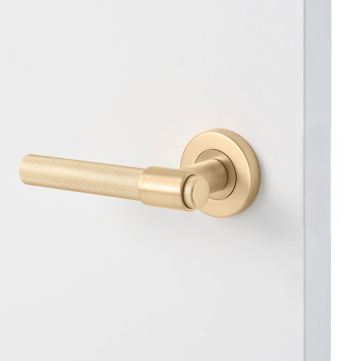 Satin Brass Dummy Door Handle