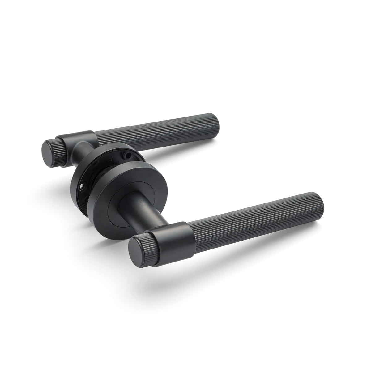 Matt Black Passage Door Handle - Rochester