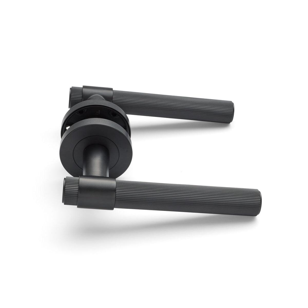 Matt Black Passage Door Handle - Rochester