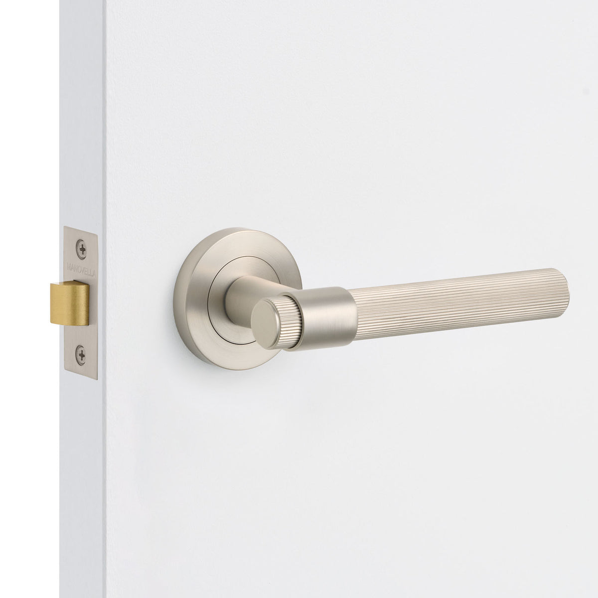 Brushed Nickel Passage Door Handle - Rochester
