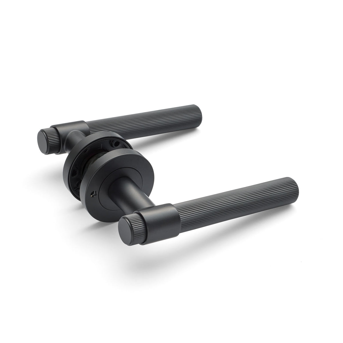 Matt Black Privacy Door Handle - Rochester