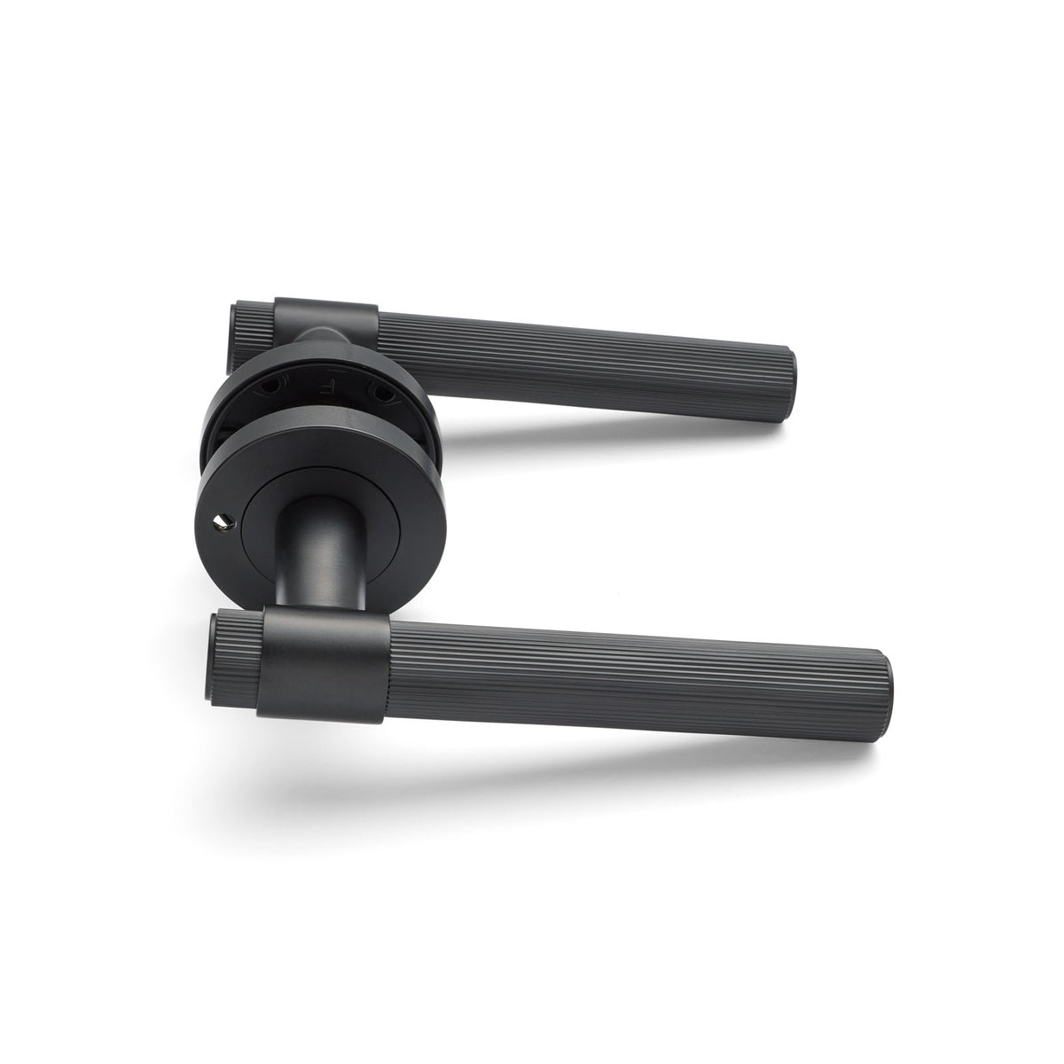 Matt Black Privacy Door Handle - Rochester