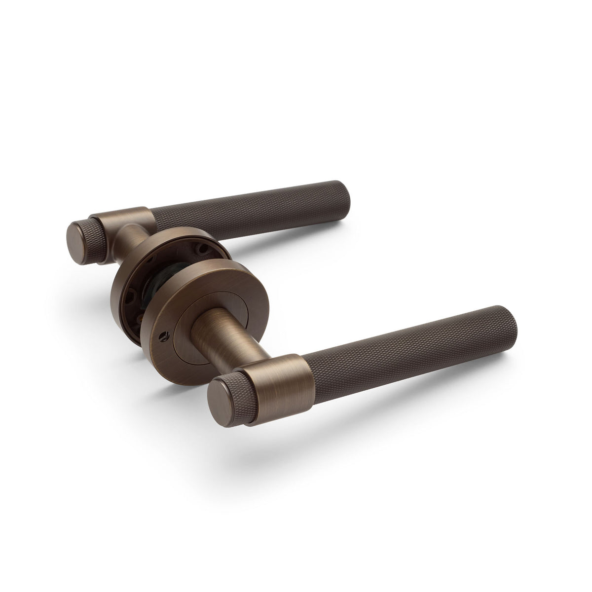 Rosedale Privacy Angle Door Handle Set