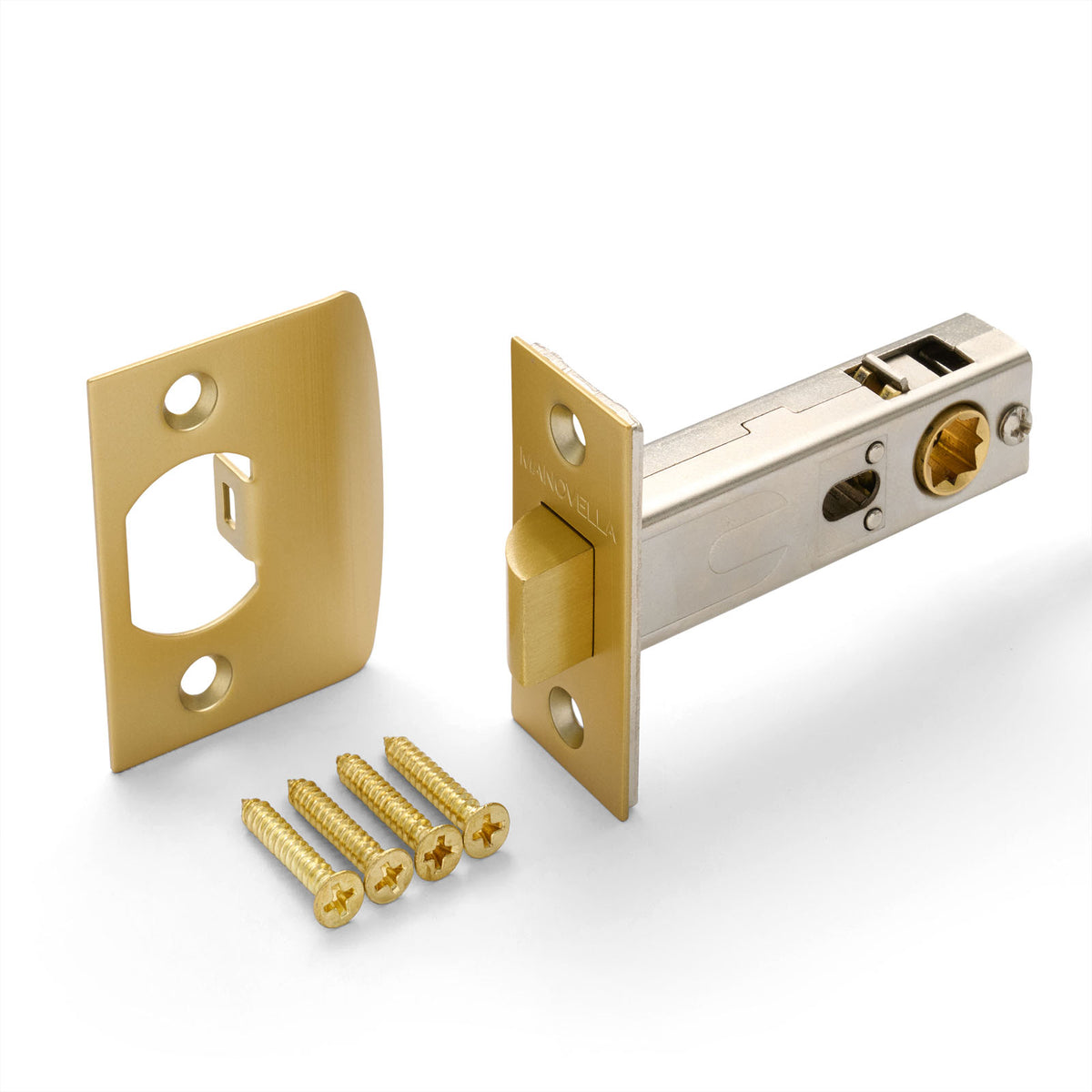 Passage Latch 60mm Backset With D-Strike (Various Finishes)