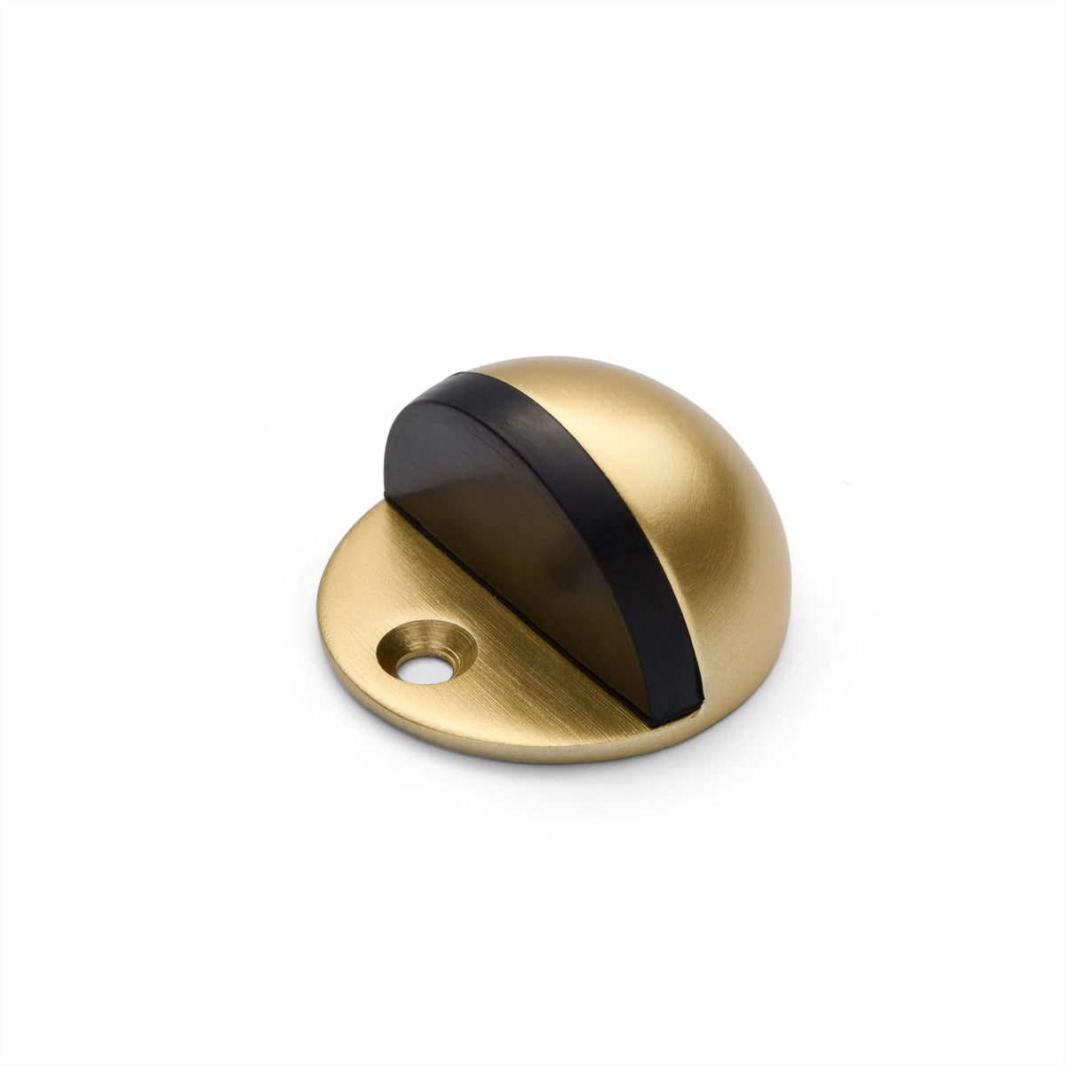 Satin Brass Half Moon Door Stop