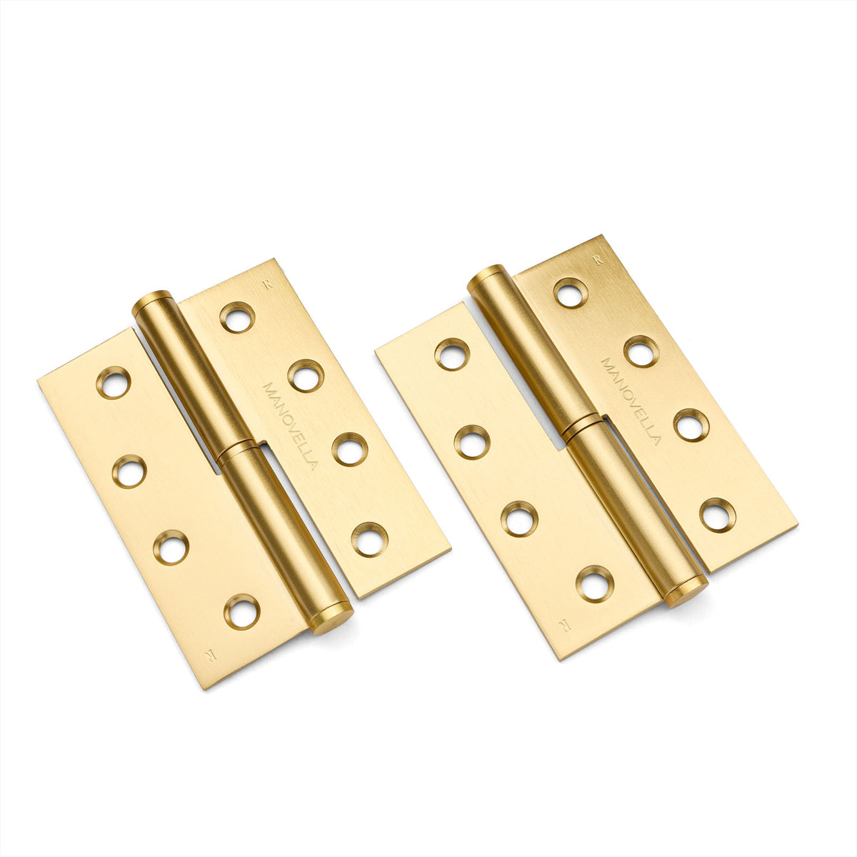 Satin Brass Lift Off Right Hand Hinge (Pair) 100mm x 75mm