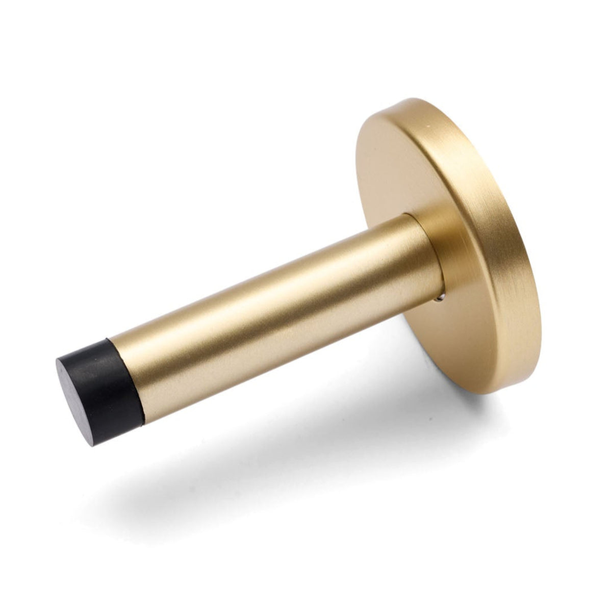 Satin Brass Wall Mounted Straight Door Stop