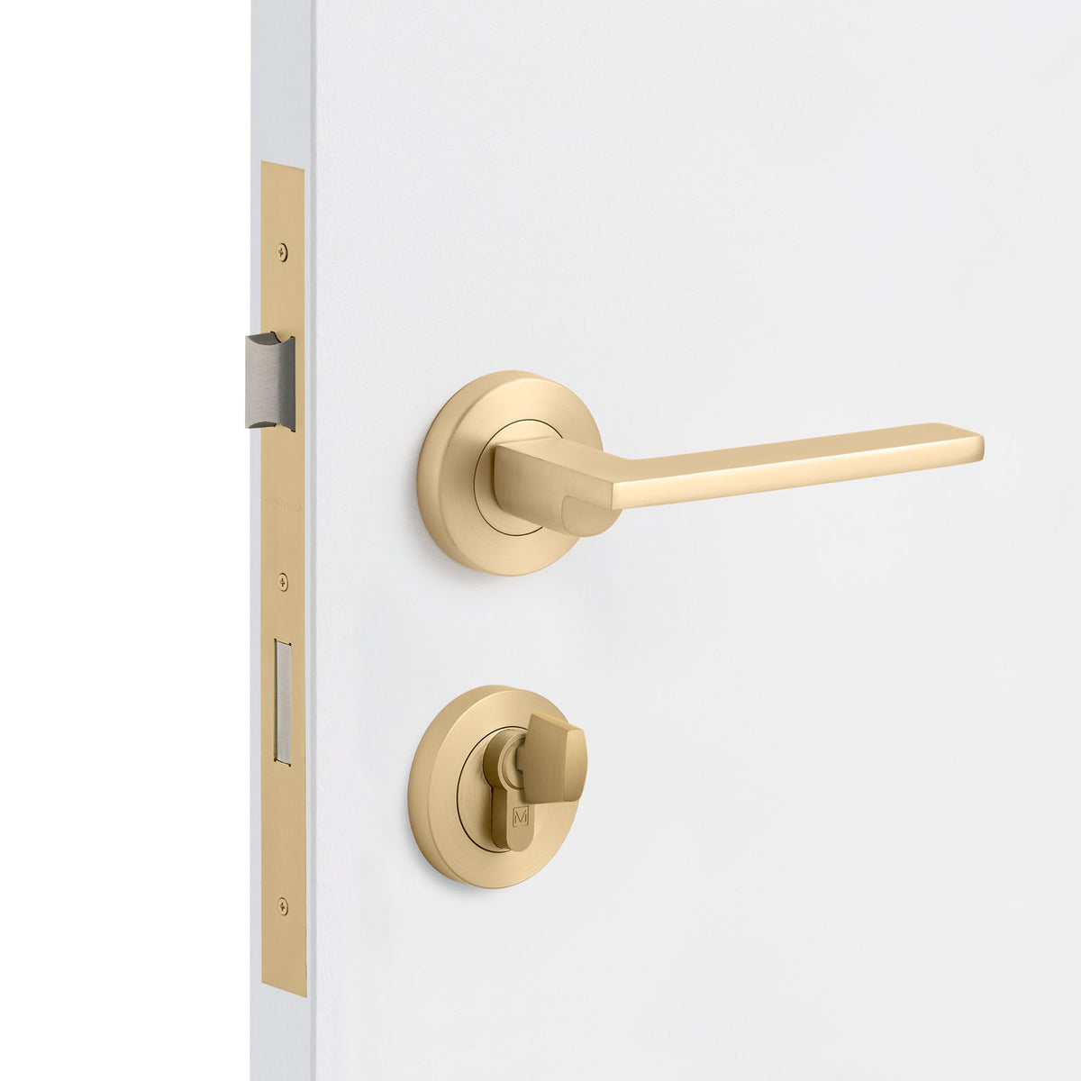 Satin Brass Entrance Door Kit
