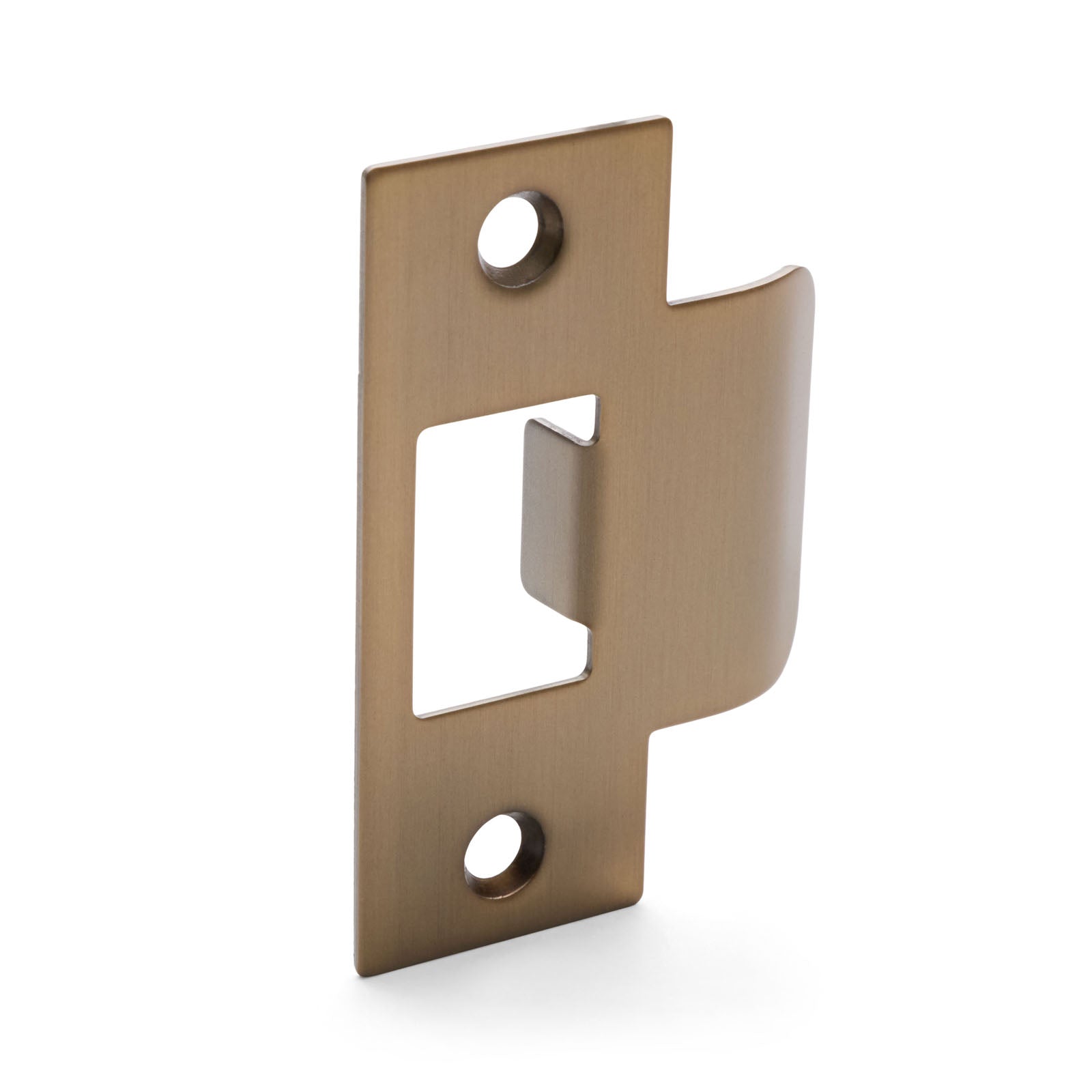 Bronze metal latch on a white background