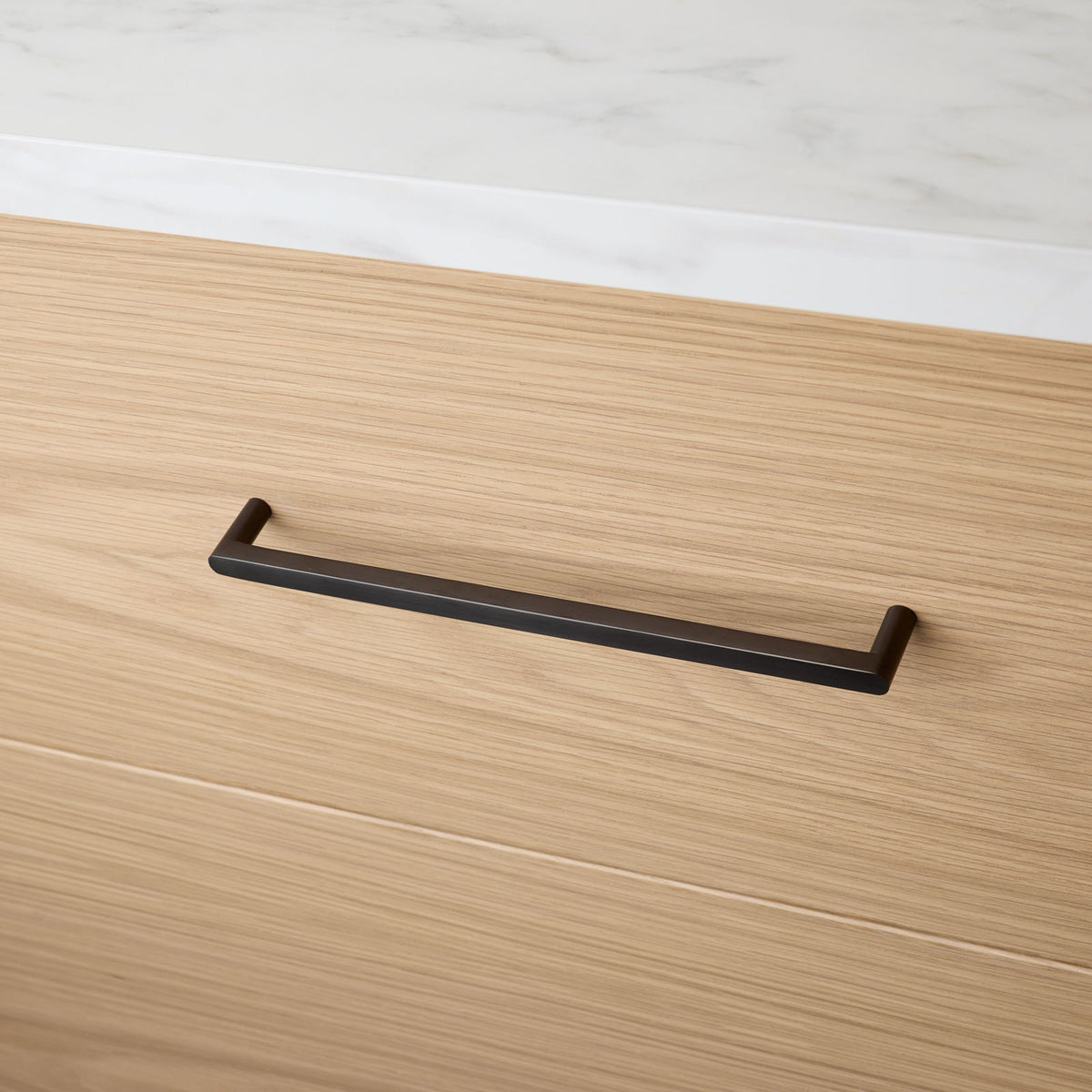 Gunmetal Straight Profile Cabinet Pull - Clio