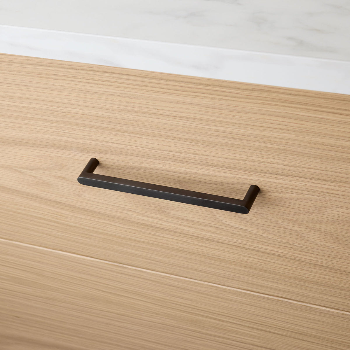 Gunmetal Straight Profile Cabinet Pull - Clio