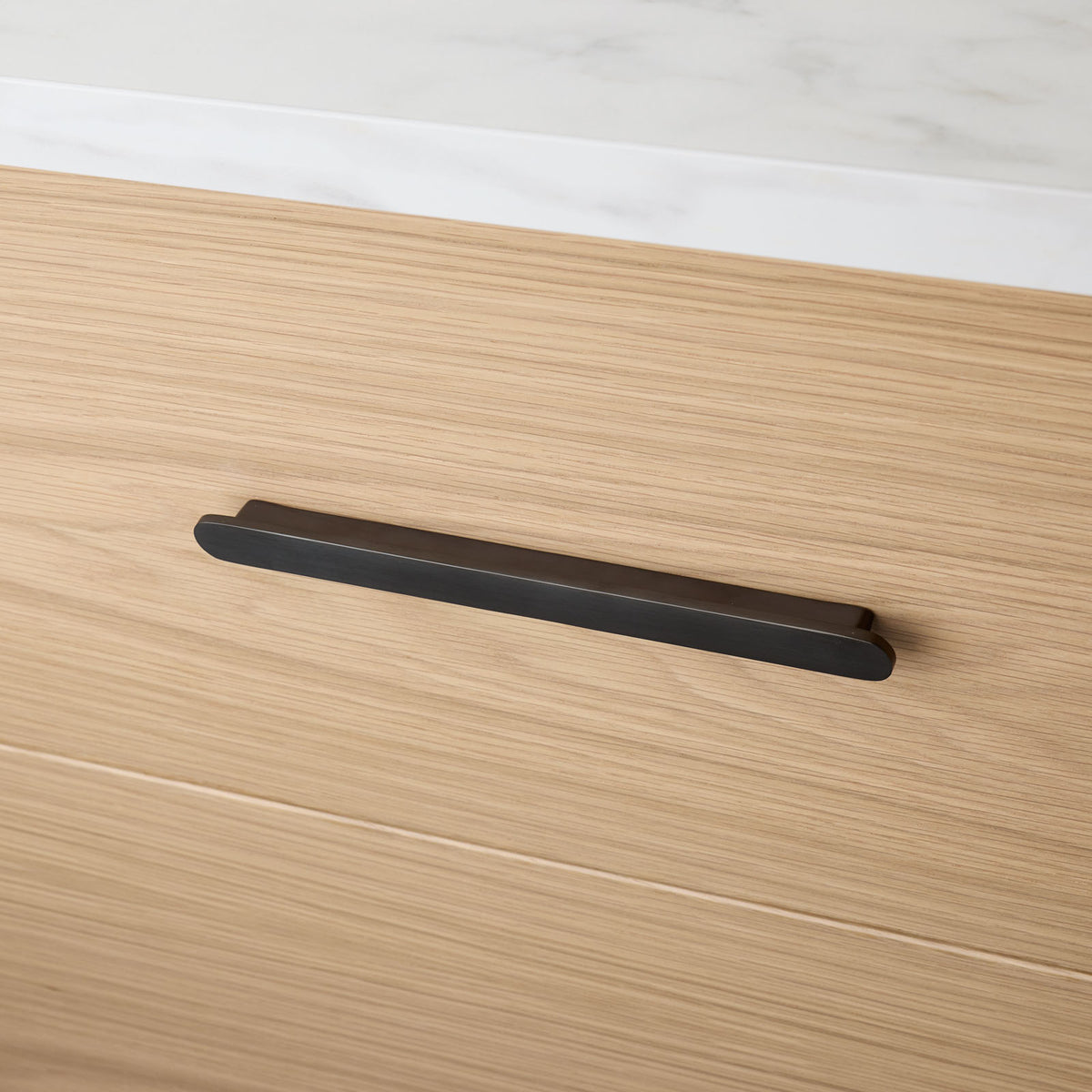 Gunmetal Oval Profile Cabinet Pull - Imogen