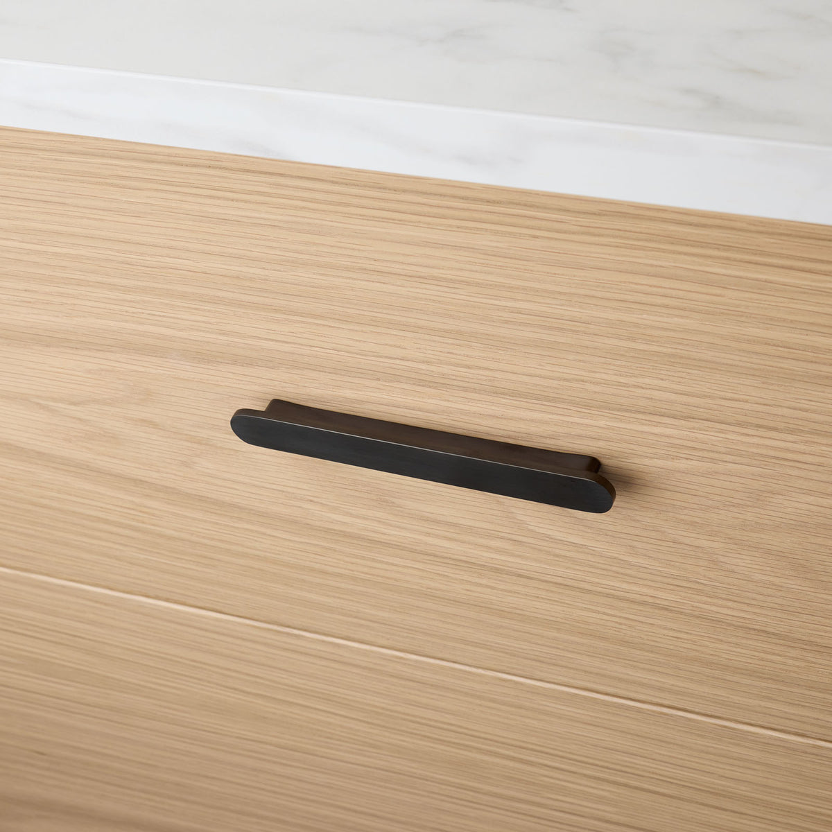 Gunmetal Oval Profile Cabinet Pull - Imogen