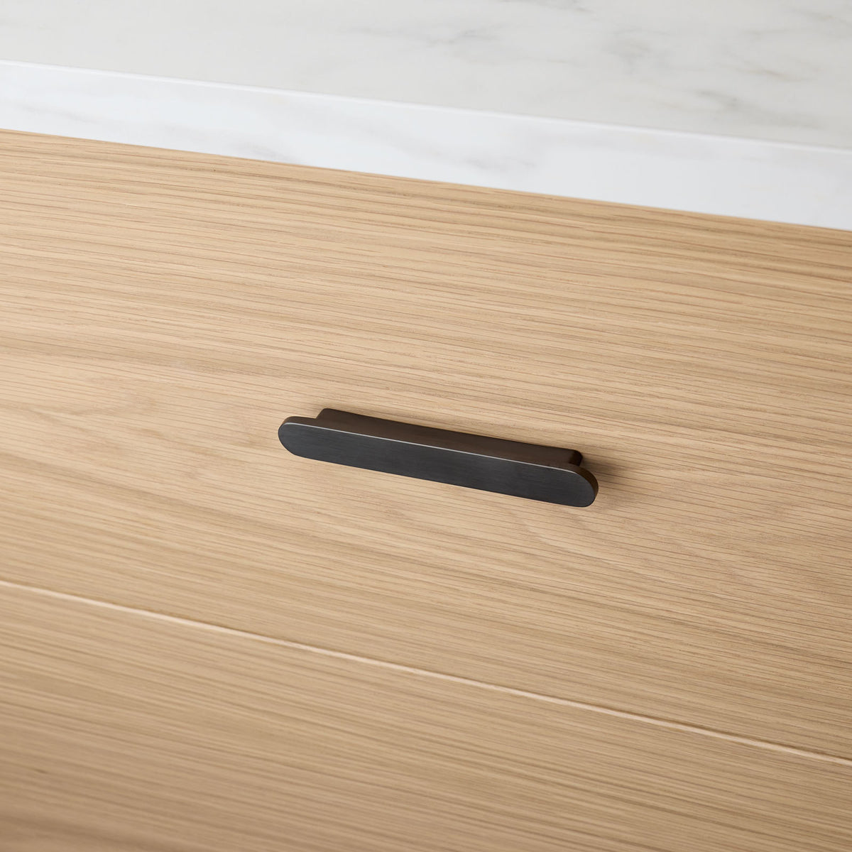 Gunmetal Oval Profile Cabinet Pull - Imogen