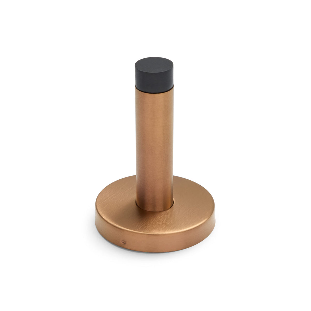 Brushed Copper Wall Mounted Straight Door Stop