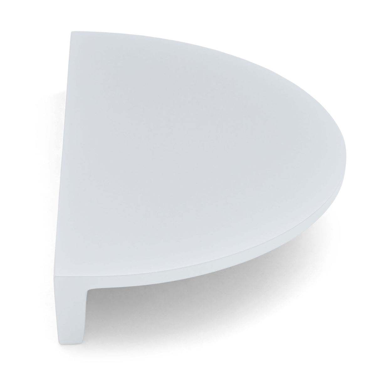 White Half Moon Cabinet Pull - Iris