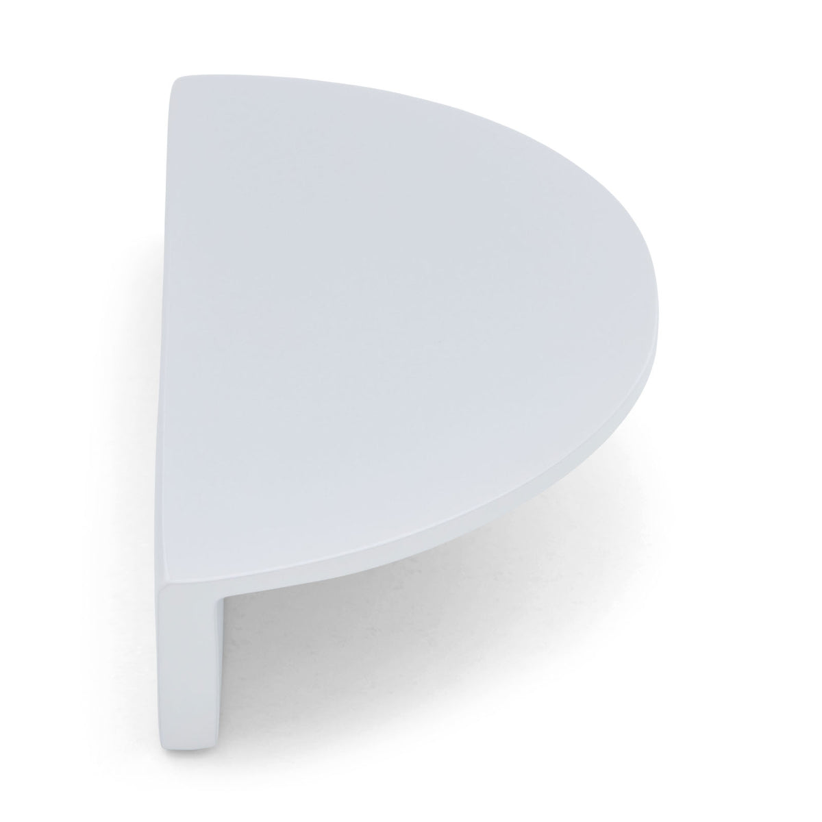 White Half Moon Cabinet Pull - Iris
