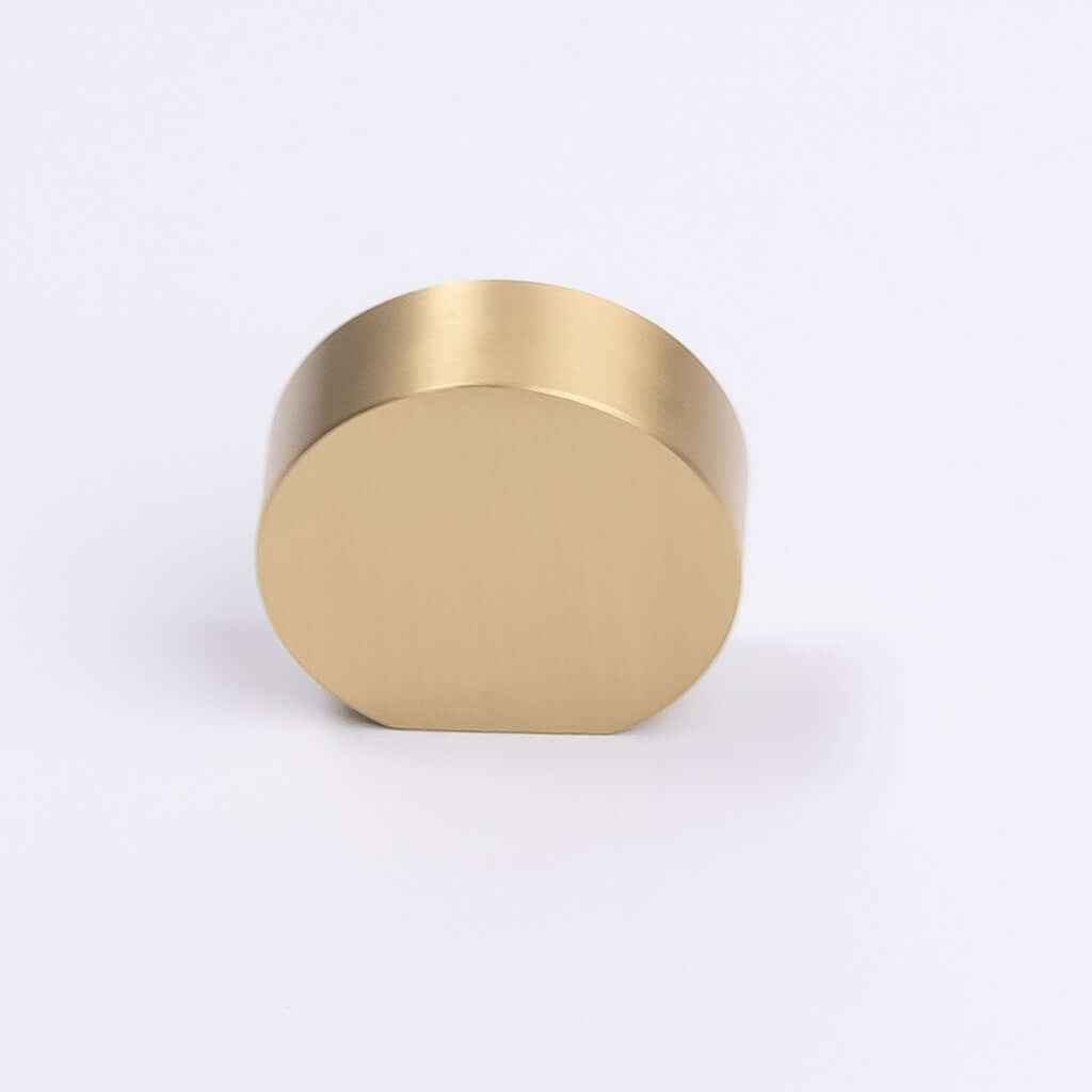 Katherina Brushed Brass Disc Cabinet Knob | Manovella