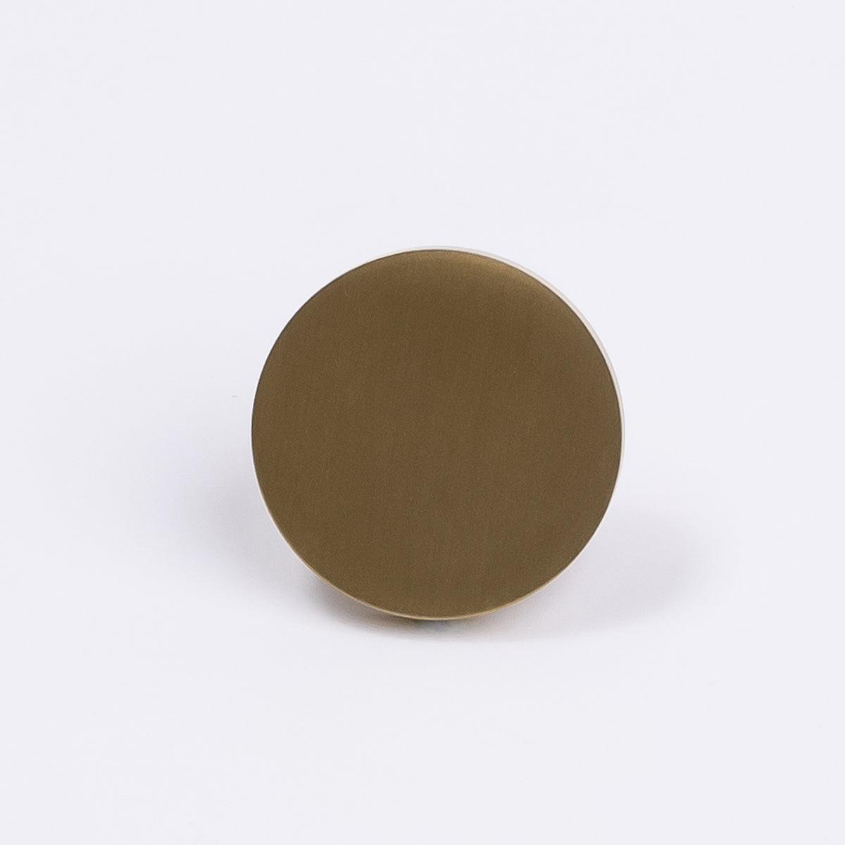 Brushed Brass Round Profile Cabinet Knob - Olivia