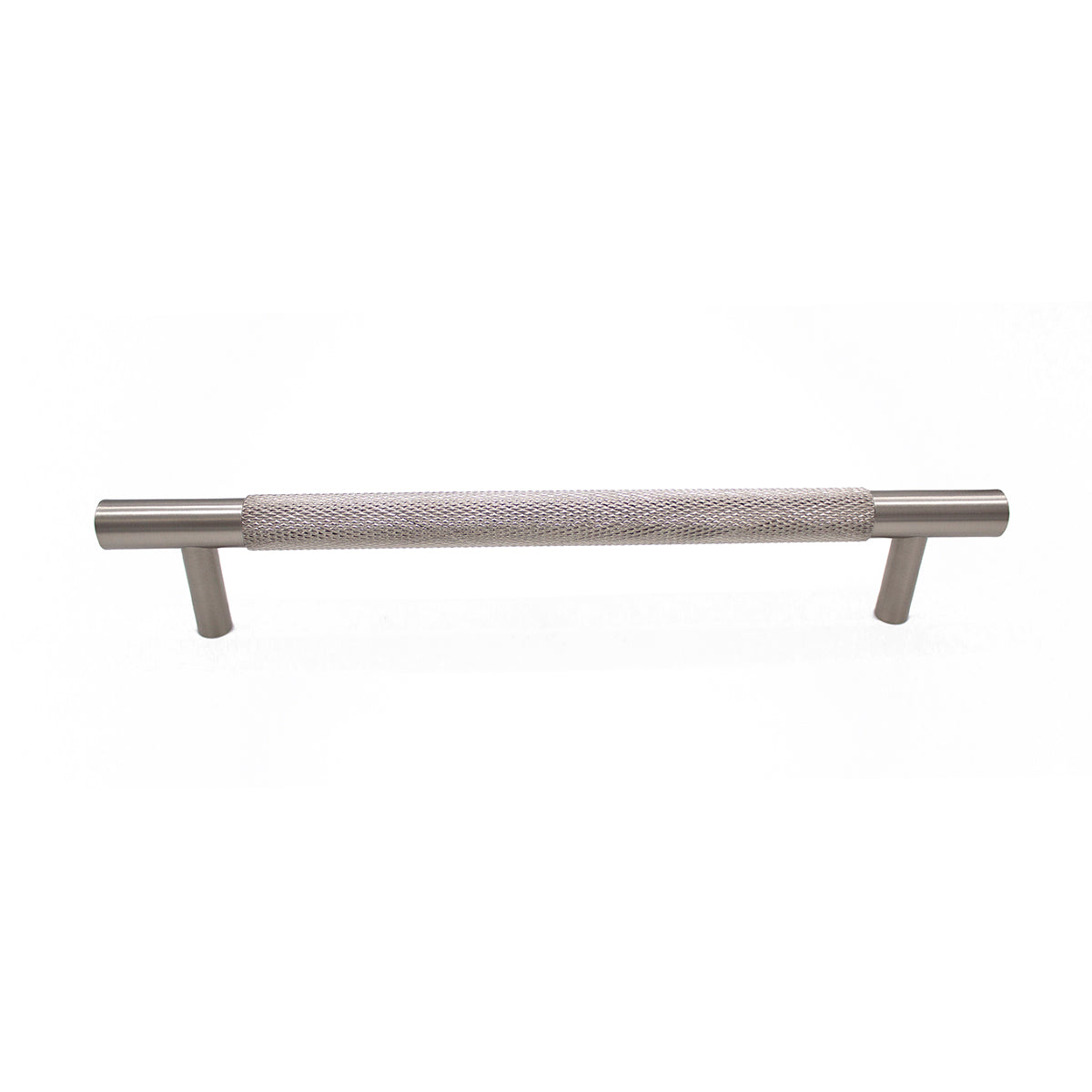 Brushed Nickel Knurled Drawer Pull - Charmian