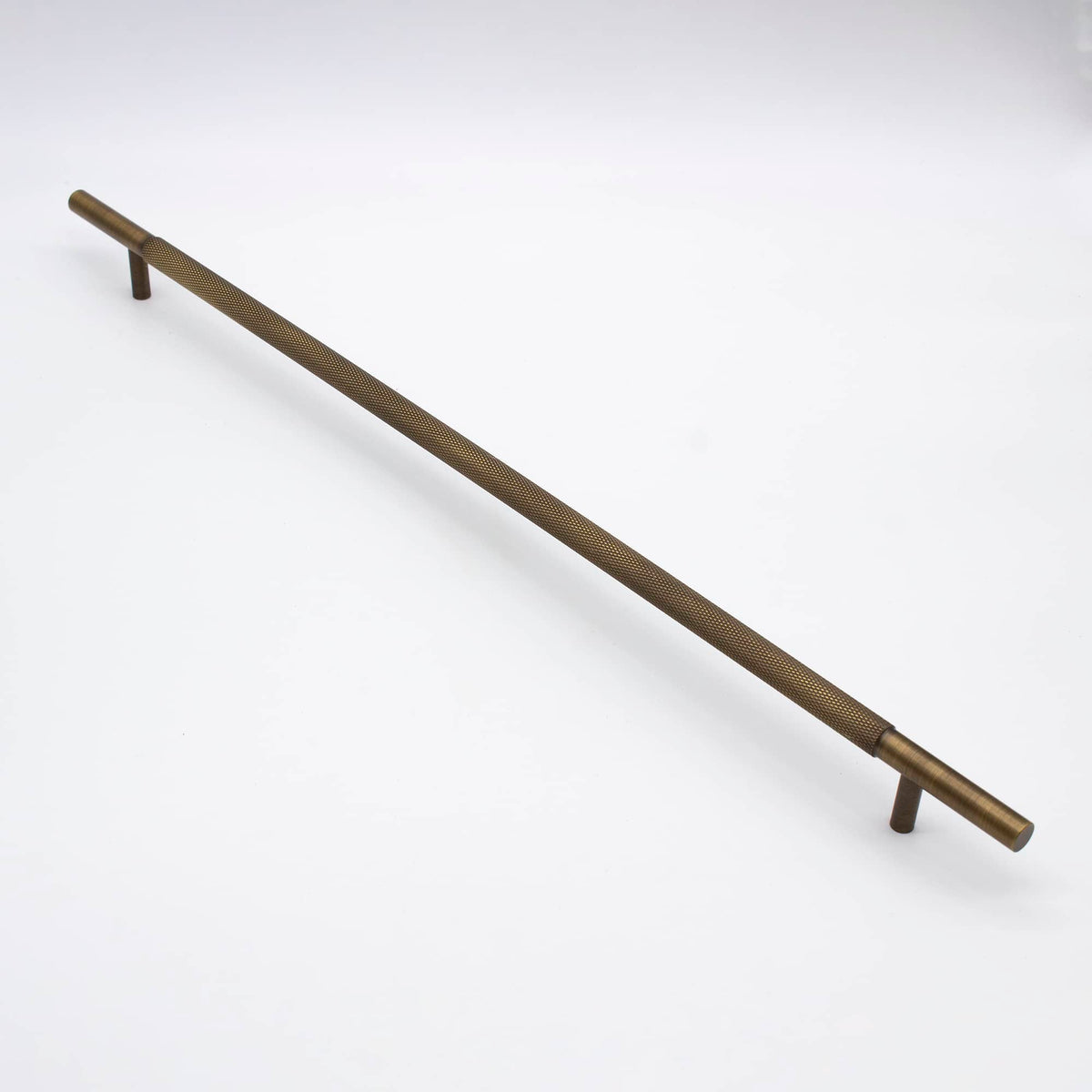 Aged Brass Knurled Drawer Pull - Charmian