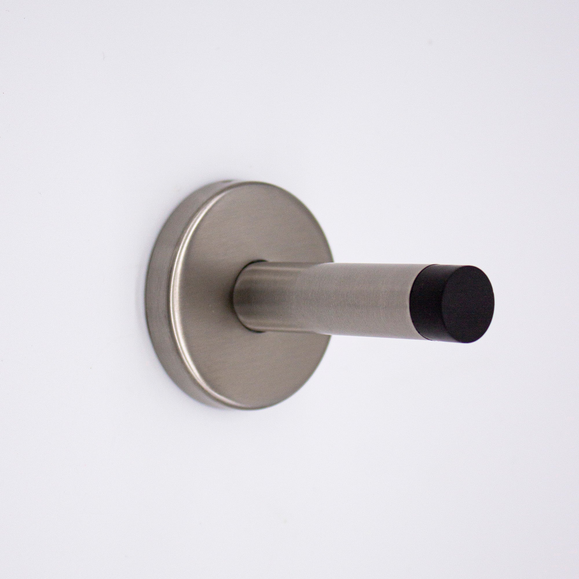 Brushed Nickel Wall Mounted Straight Door Stop