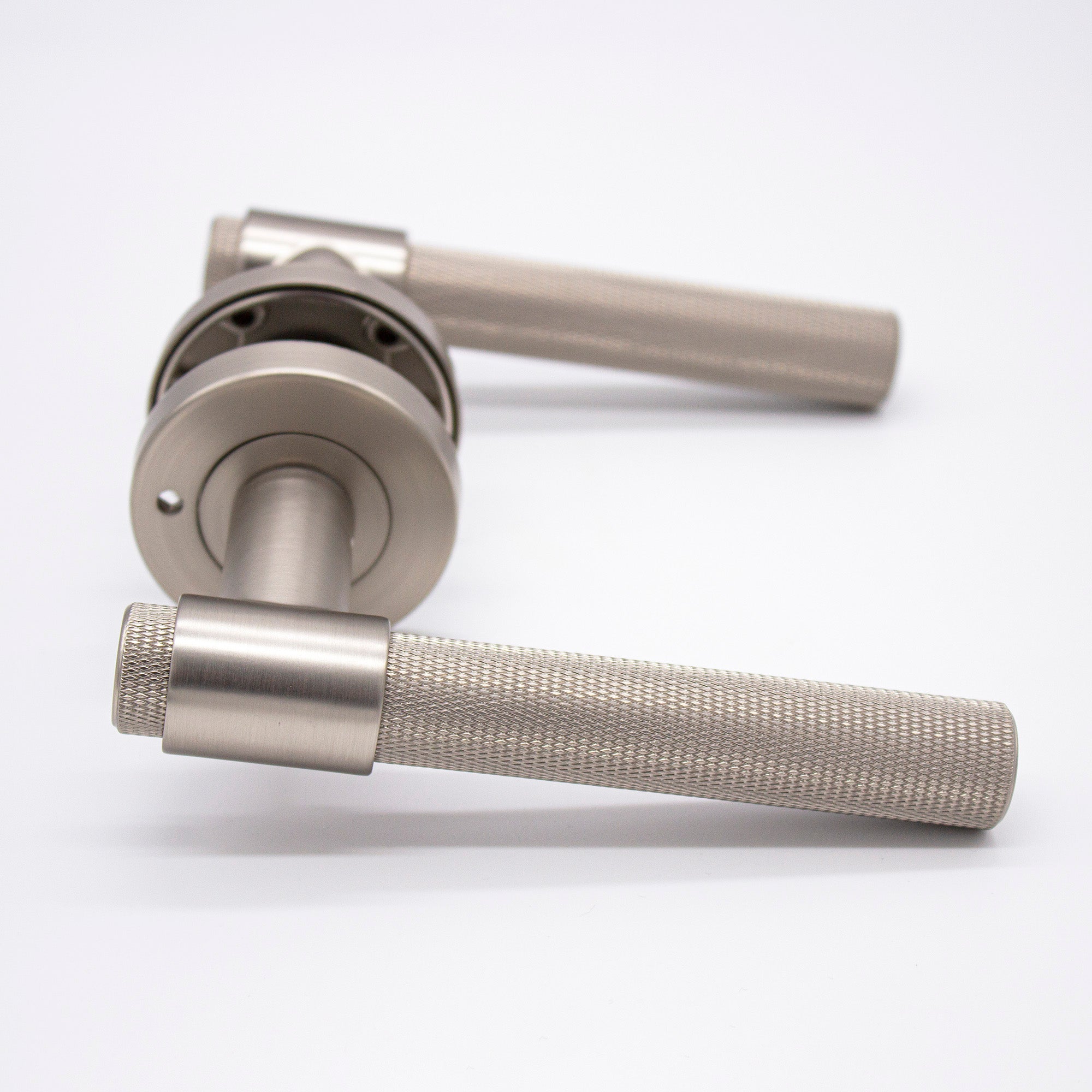 Privacy Lever Handle Door Lock – Satin/Brushed Nickel Finish For Bedroom Or Bathroom